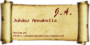 Juhász Annabella névjegykártya